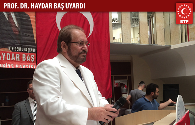 Prof. Dr. Haydar Baş, Trabzon'da düzenlenen Başkanlık Divanı toplantısında konuştu